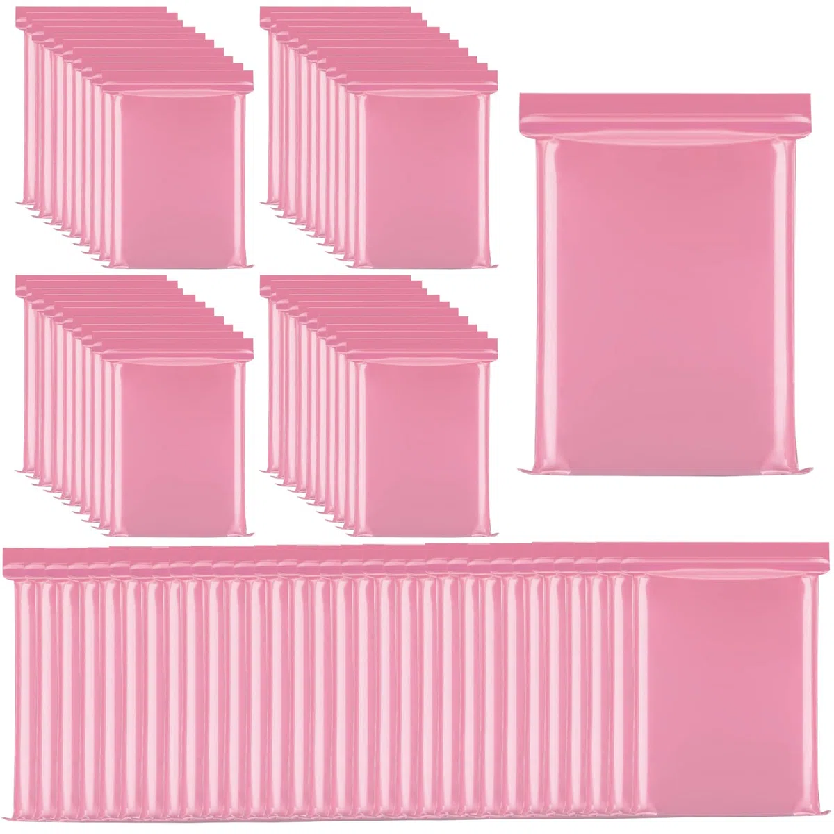 200 sacchetti igienici per assorbenti igienici, 15 x 10 cm, sacchetti igienici per lo smaltimento delle donne, sacchetti igienici femminili (rosa)